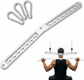 J Bryant Stainless Steel Double to Single Pulley Adaptor Plate for Cable Machine – Fitness Dual Pulley Connector with 3 Carabiners for LAT Pulldown, Triceps Pushdown, and T Bar Row Accessories