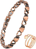 Copper Bracelets & Rings for Women, Copper Magnetic Bracelet for Women