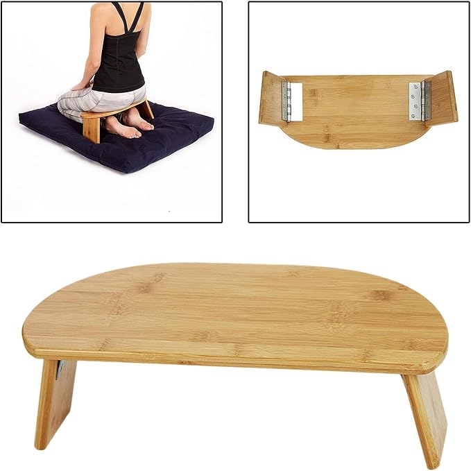 Meditation Bench Folding Wooden for Deeper & Longer Meditation Teahouse