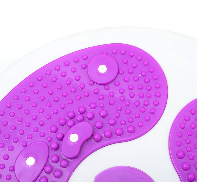 Zerodeko Waist Twisting Disc Slimming Machine with Rope, Violet Exercise Twisting Board for Home Abdominal Exercise and Body Sculpting
