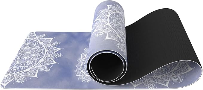 FOLAI Extra Thick Yoga Mat 6mm，pilates mat thick - Non-Slip Exercise Mat for HIIT, Pilates & Home Workouts & Workout with Free Carry Strap