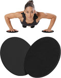 Upgrade Sport Core Sliders for Working Out - Dual Sided Glide Discs for Full Body Workout on Carpet or Hardwood Floor - Fitness & Home Exercise Equipment for Athletes