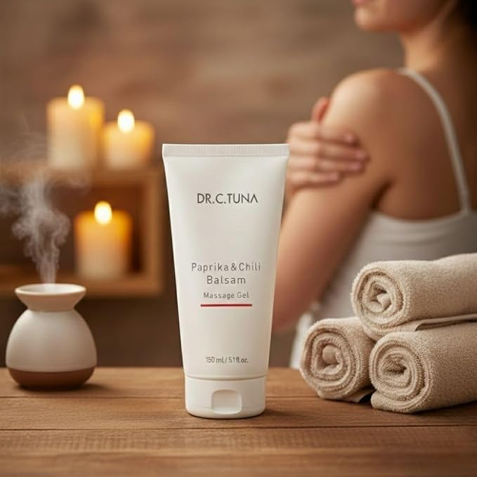 FARMASi Paprika & Chili Balsam, Soothing Warming Massage Gel, Helps Ease Muscle Tension and Supports Relaxation & Recovery, Smooth Non-Greasy Body Balm, 5.1 fl oz