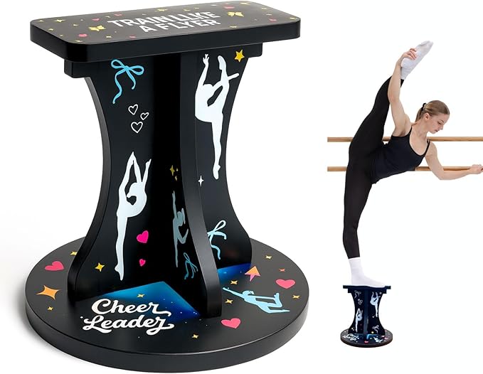 flyer stand cheer-Cheerleading Flyer Training Stand Balance Trainer for Flyers Stunt Practice Stability Board Core Strength and Balance Drill Equipment for Cheer Dance Gymnastics