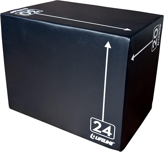 Lifeline Fitness 3-in-1 Foam Plyo Box - Exercise Equipment for Home Gym - Plyometric Jump Box Set for Crossfit, HIIT, Jump Training, Jump Trainer