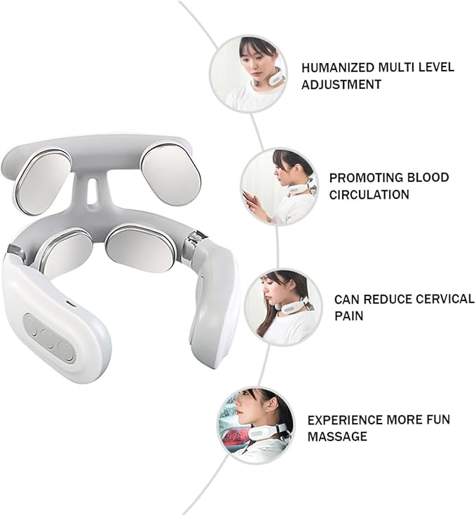 Vitality Magic Pro 2.0 Neck Relaxation Device - Portable Massager with Heat & Vibration Modes