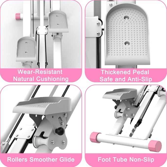 Stair Stepper, 3 Levels Adjustable Resistance Stair Master, Full-Body Exercise Climber Fitness Equipment Foldable, Vertical Climber Workout Machine