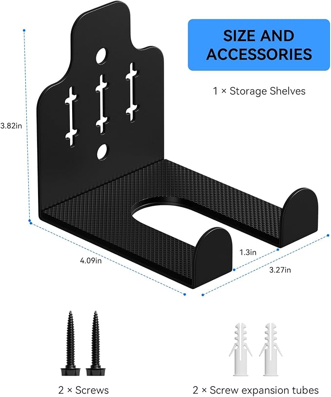 Barbell Wall Holder,Olympic Hanger,Garage Gym Bar Wall Rack,Vertical Barbell Mount Rack,Space Saving Commercial or Home Gym Accessory,Holds Under 33mm Bar Size
