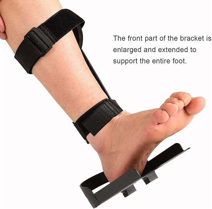 for Leg Protector Bracket Pedal Exercisers, 1 Pair Leg Ankle Fixed Support Bracket, Lengthened & Widened Anti-Skid Pedals, for Rehabilitation Trainer for The Elderly and Disabled,leftleg