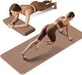 Foldable Fitness Yoga Mat | 2/5" (10MM) Extra Thick | SGS Certified Non-Slip TPE | 75x26" Extra Long-Wide | Portable & Easy Store | for Yoga, Pilates, Home Gym & Full-Body Workouts