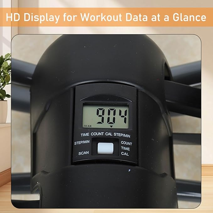 Rock Stepper Machine for Home Exercise, Compact Side to Side Lateral Stepper with Resistance Bands, No Assembly Required, Portable Mini Stepper for Apartment