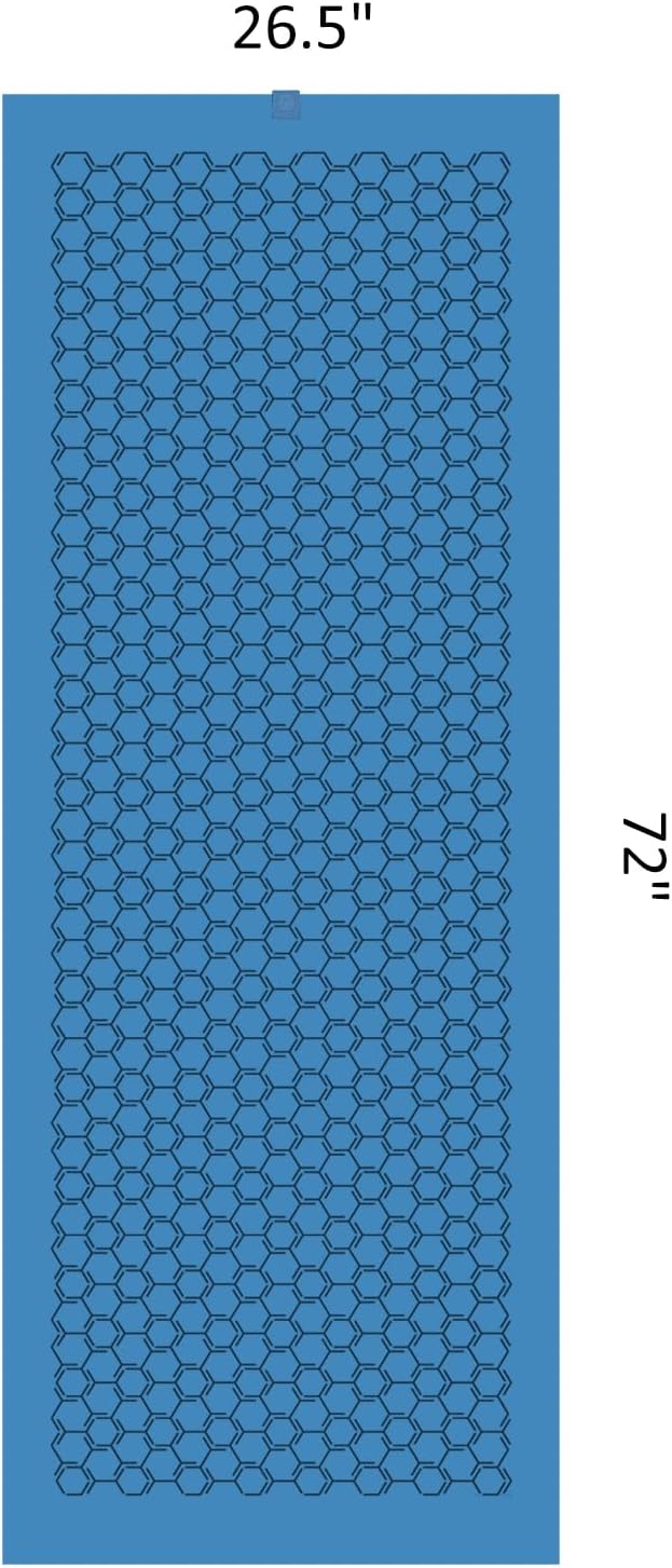 Eunzel Yoga Towel for Hot Yoga,Non-Slip Double Sided Silicone Grip Towel Absorbent Microfiber Towel for Hot Yoga, Vinyasa and Power 26.5"x72", Navy