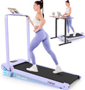 FUNMILY Upgrade Walking Pad Folding Treadmill with 12%/15% & Handle Bar, 3.5HP Foldable Under Desk Compact Treadmills for Home/Office/Gym, 400+lb Capacity, Shock Absorption