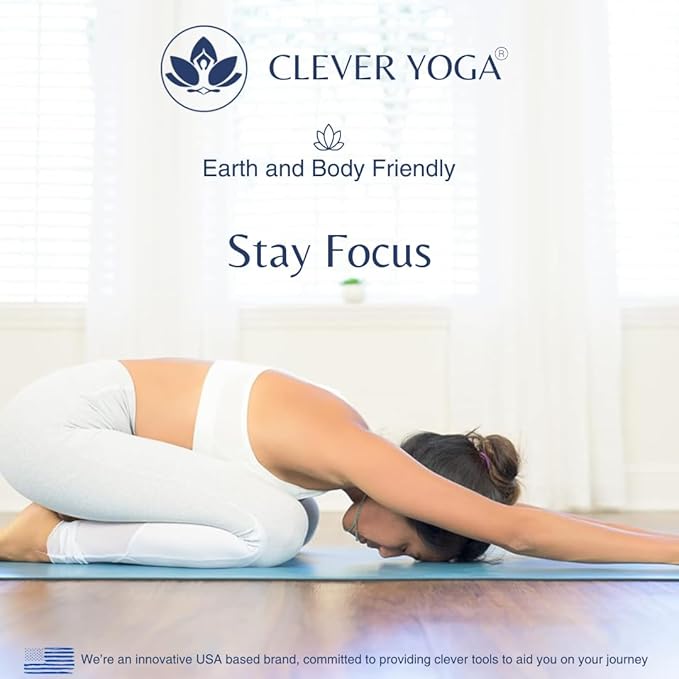 Premium Clever Yoga Mat - Extra Long Yoga Mat Suitable For All Yoga Types - Workout Mat For Home Or On The Go - Includes Our Perfect Fit Mat Bag