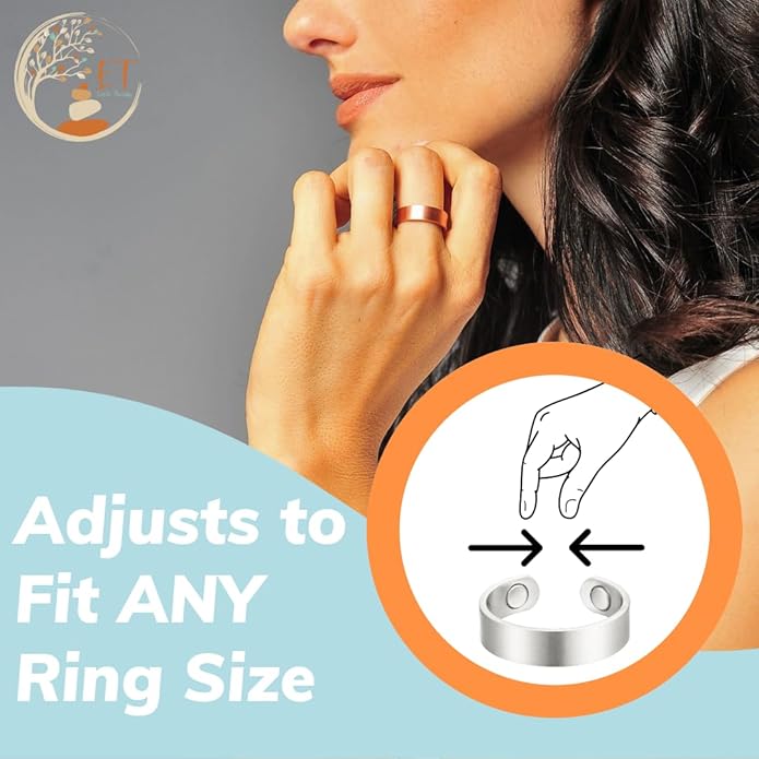The Original Pure Copper Ultra Strength Magnetic Field Ring for Men & Women | Magnetic Therapy Ring