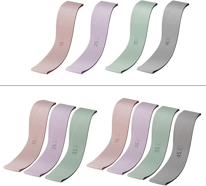 Exercise Strap for Pilates High Elastic Silicones Band Printed Movement Guide Wide Multiple Color Strength Option Printed Exe