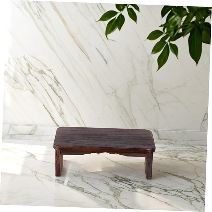 Hemoton Stool Seat Cushion Zen Meditation Bench Kneel Sit Stool for Home Yoga and Meditation