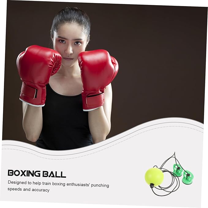 1Set Elastic Speed Boxing Ball Reaction Ball for Speed Training Durable PU Material for Home and Gym Use Enhances Punching Accuracy and Hand Eye Coordination