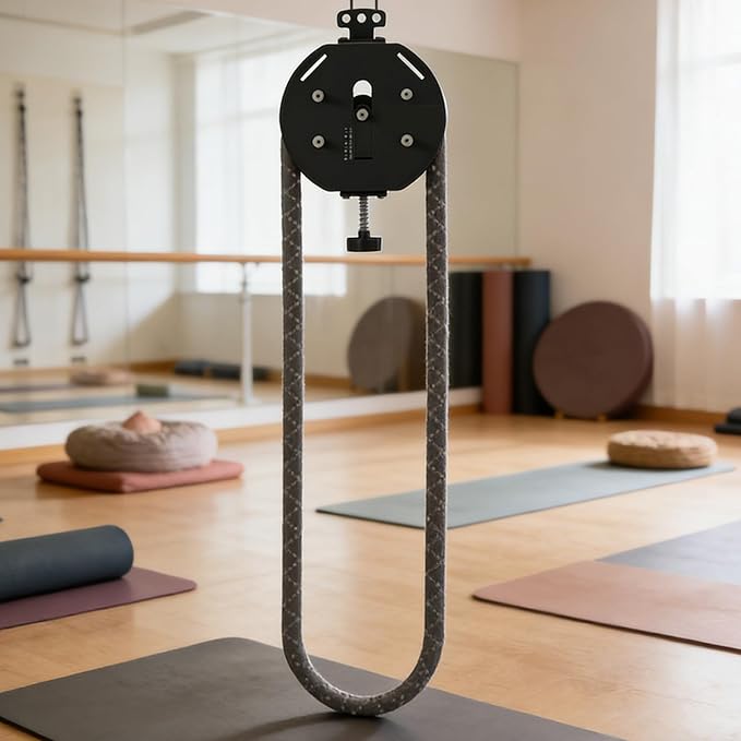 Suspension Trainer Style Endless Rope Trainer, Portable Cable Machine with Adjustable Resistance for Home Use in Back, Arms, Grip, Coordination Workouts, Circumference 4m/157in