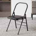 Pilates Yoga Assist Chair - Backless Folding Chair for Abs and Core,Balance Inversions,Flexibility,Strength Training,Black