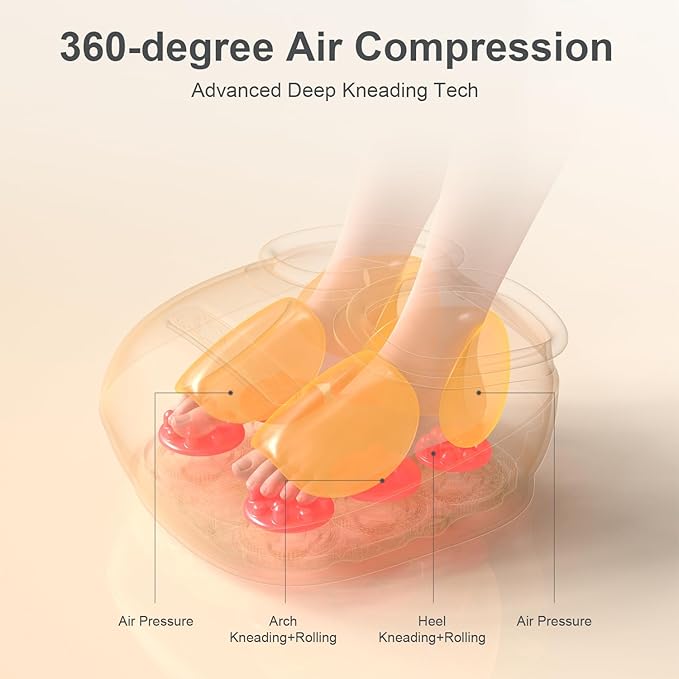 Nekteck Foot Massager with Heat [2026 Upgraded], Electric Shiatsu Foot Massage Machine for Circulation, Plantar Fasciitis & Neuropathy, 3 Intensity Levels, FSA Eligible Gifts for Men & Women