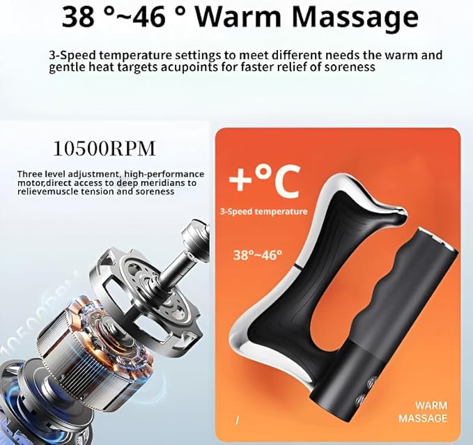 Sculptor Full Body Contour Device with Heat & EMS, Cellulite Massager Skin Firming & Lymphatic Drainage Muscle Relief Better Circulation, Electric Fascia Knife for Belly, Arm, Waist, Leg (Black)