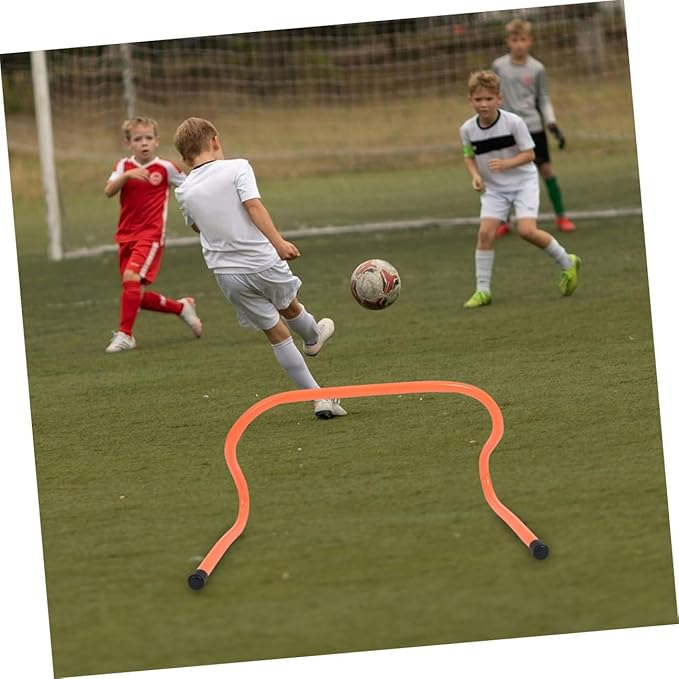 Homoyoyo Agility Hurdles 3pcs 15cm Plastic Speed Hurdles Soccer Training Equipment for Youth Sports and Football Practice
