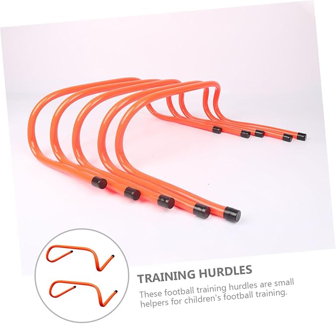 2pcs Plastic Speed Hurdles 15cm Wear-Resistant Agility Training Equipment for Youth Track and Field Football Soccer Conditioning