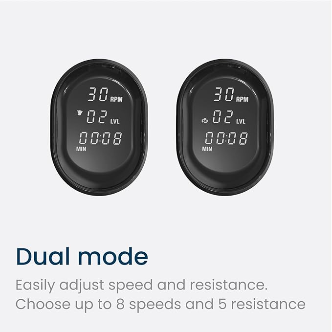 PhysioPedal® Arm & Leg Pedal Exerciser – Dual Mode Pedals with 8 Speeds & 8 Resistance Levels, LED Display & Magnetic Remote – Low-Impact Exercise for Joint Mobility, Circulation & Active Recovery