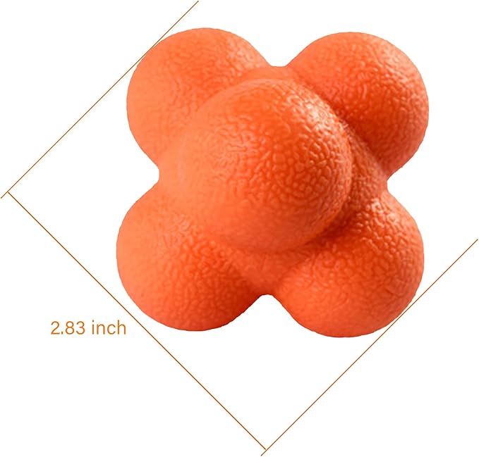 AIRLAXER Reaction Ball, Hand Eye Coordination Training Ball,2.83 inch,Orange