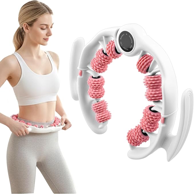 Cellulite Massage Tool, Lymphatic Drainage Cellulite Remover for Legs, Anti-Cellulite Massager with Detachable Roller Handles for Thighs, Legs & Buttocks(Color:Pink)