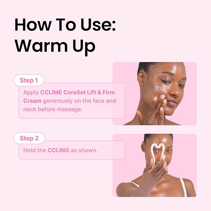 BEAUTY CoreSet Sculpt Ceramic Gua Sha Tool, Facial Sculpting Massager for V-Line, Jawline & Double Chin, Lymphatic Drainage, Scalp & Body Massage Tool with Pouch (1 ea)
