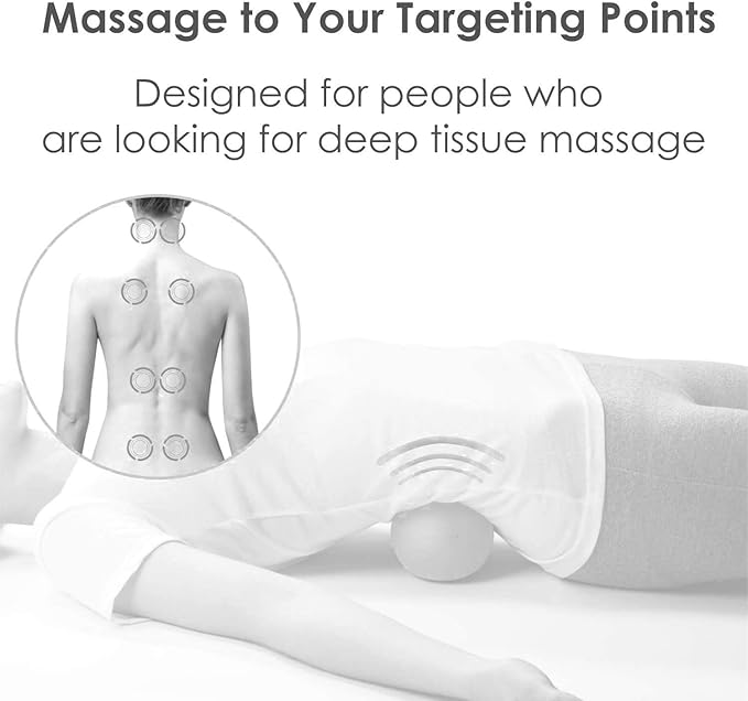 Adjustable Peanut Massage Ball Roller, Double Lacrosse Ball Acupoint Myofascial Release Muscle Knot Relaxer Mobility Trigger Point for Physical Therapy Self Deep Tissue Manual Massager Equipment Tool