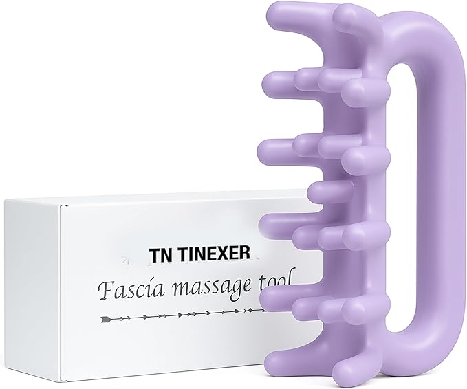 Fascia Massage Tool Trigger Point Massage Tools Anti Blaster for Cellulite Massager Tool Reaching Deep Myofascial Tissue Throughout The Body Release Muscle Knot Reduction (Soft Purple)