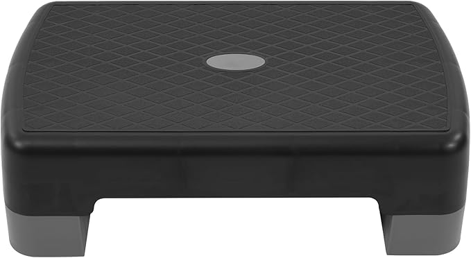 Fitvids 18" Aerobic Step Platform, Workout Stepper with Adjustable 2 Stackable Risers 3" 5.5" for Home Gym Small Space, Exercise Step, Multiple Option