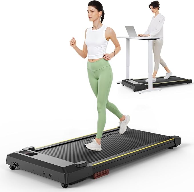 Walking Pad with 9% Incline, Compact Under Desk Treadmill for Home, 2.5HP Powerful 3 in 1 Portable Treadmill with Remote Control, Walking Pad for Home and Office