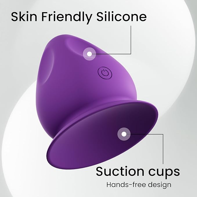 Mountable Massage Ball with Suction Base, Sports Relaxation Muscle Massage Tool, Deep Tissue Trigger Point Massager (Purple)