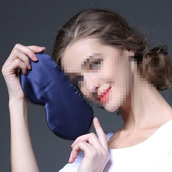 Double-Sided Silk Blackout Sleep Black Eye Shield