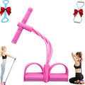 3 in 1 Resistance Bands with Handles, 4/6/8 Tubes Pedal Resistance Device, Upgrade Multifunctional Detachable and Adjustable TPE Elastic Pedal Puller with 300% Stretch for Exercise