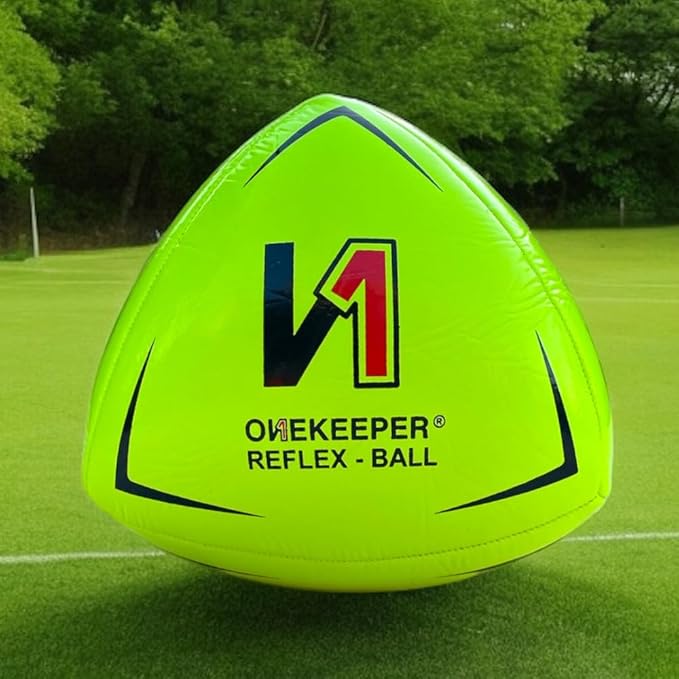 ONEKEEPER Soccer Reflex & Reaction Ball - White, Orange, Blue, Pink, and Fluo Yellow, Agility and Coordination Training for Kids and Juniors (Pump Not Included)