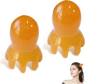 NIIIYTYB 2Pcs Head Massage Tool Scalp Massage Tools Hair Comb Scalp Scraper Tool Chinese Head Spa Tools for Deep Relaxation Massager Tool Full Body 8 Legged Acupressure Massager Yellow