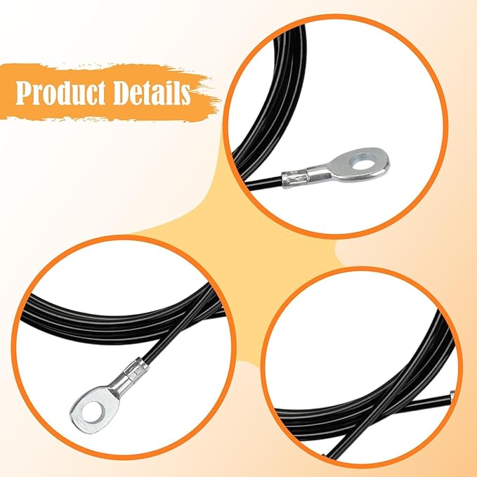 Fitness Pulley Cable Attachment, Direct Replaces, Sturdy Replacement Rope Cable Machine Accesory for Home Strength Equipment