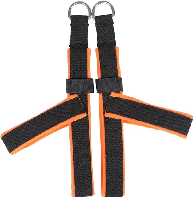 Set of 2 D-Shaped Pilates Straps to Improve Flexibility. Flexible Fitness Belts for Reformer, Ideal for Back Exercises.