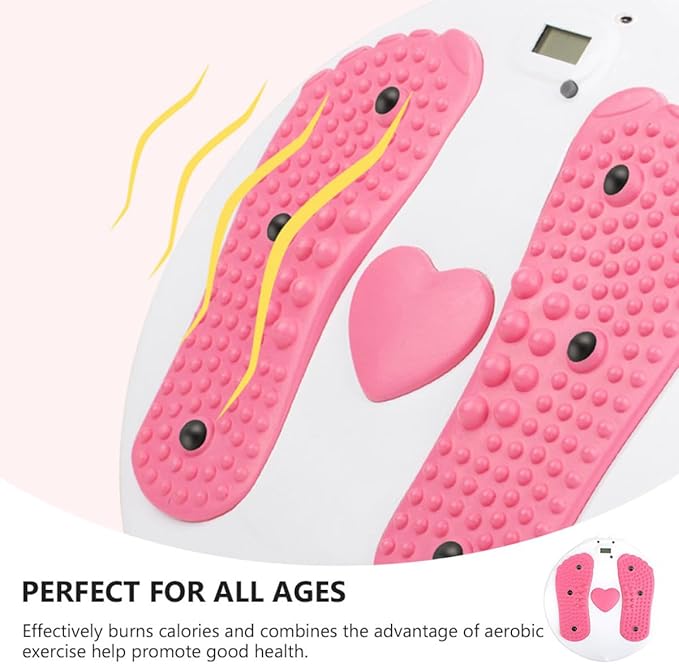 Milisten Twisting Waist Disc Board Slimming Rotating Exercise Machine with Foot Massage for Core Training and Ab Workout at Home