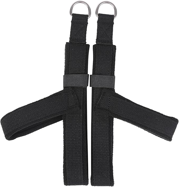 2X Pilates Straps Yoga Straps Strength Training Flexible Core Equipment Reformer Strap Fitness Belts for Studio Adults Gym