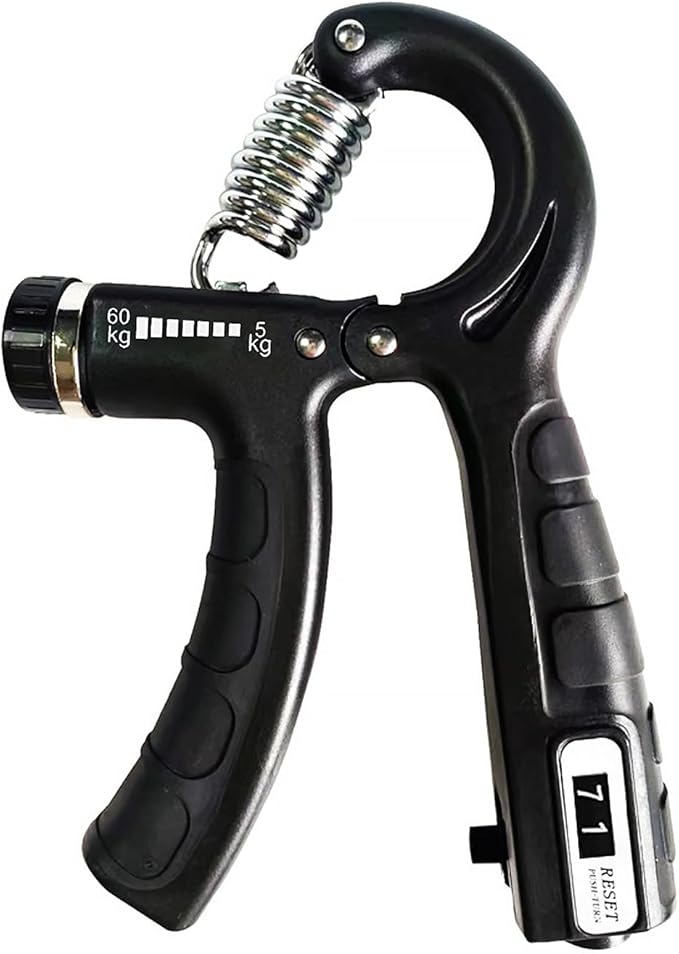 Strengthener Hand Grip Trainer Number Counter Forearm Finger Wrist Gripper Exerciser 5-60kg Adjustable Stretcher Squeezer Workout