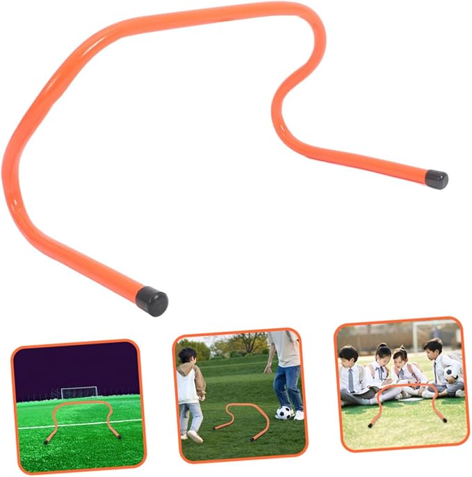 4pcs Speed Hurdles 15cm Plastic Track Hurdle Training Equipment for Agility and Running Practice Football Soccer Training