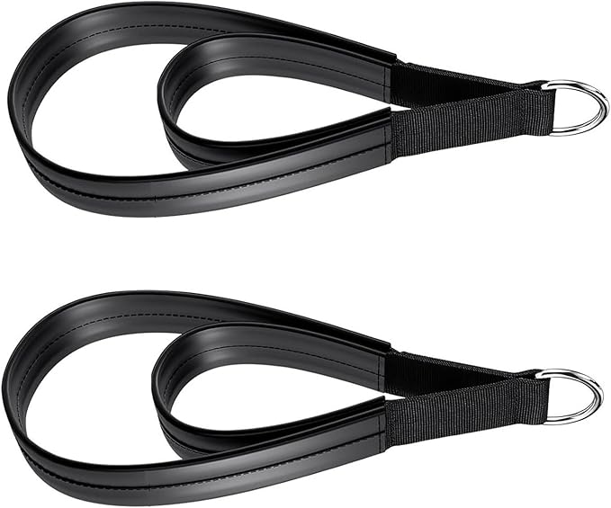 1 Pair Comfortable Pilates Straps Double Looped Exercise D-Rings Easy To Use For Stretching Flexibility Double Looped Exercise Pilates D-rings