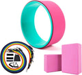 Yoga Wheel & 2 pcs Yoga Blocks & 5 pcs Resistance Bands Combo Value Pack