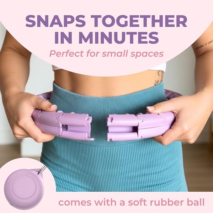 Swiss Activa+ Smart Hula Hoop - Infinity Hoop for Adults - Won't Fall Off - Weight Loss Exercise Equipment